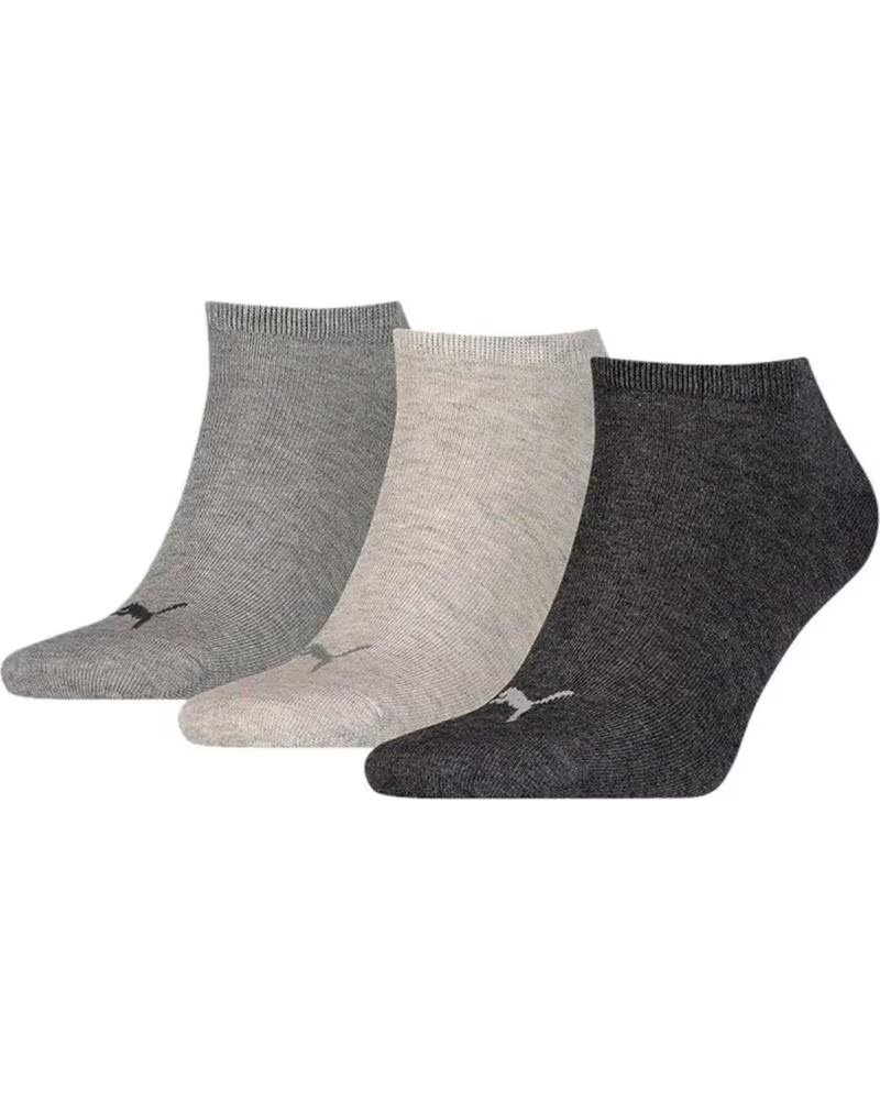 PUMA PACK DE 3 PAIRES DE CHAUSSETTES BASSES LOGO MULTICOLOR