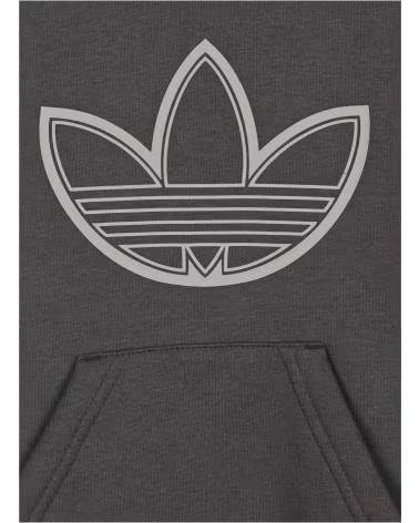 ADIDAS SUDADERA CON CAPUCHA EN PARA NINOS UNISEX GRIS