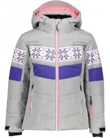 CMP CAMPAGNOLO SUDADERA CON CAPUCHA CAMPAGNOLO EN PARA NINOS UNISEX GRIS