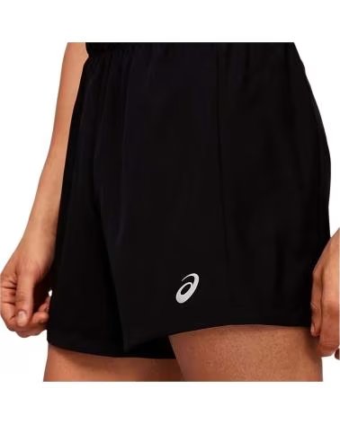 ASICS PANTALÓN CORTO DEPORTIVO CON LOGO LATERAL NEGRO