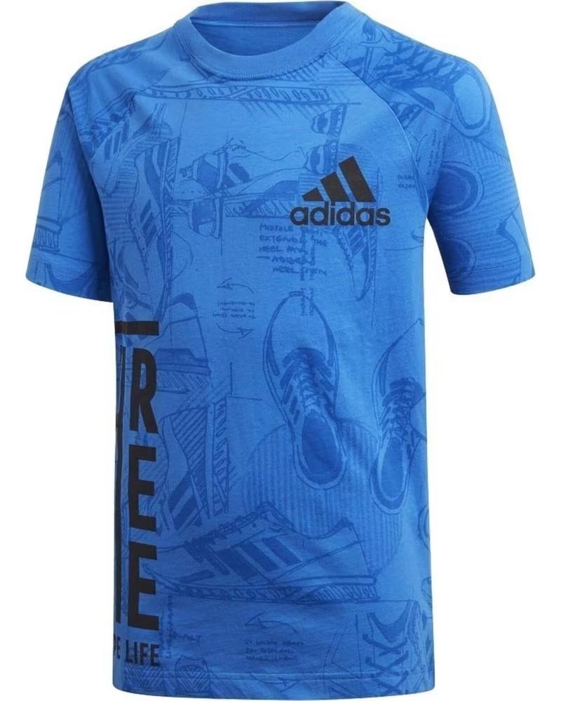 ADIDAS CAMISETA DE MANGA CORTA EN PARA NINOS UNISEX AZUL