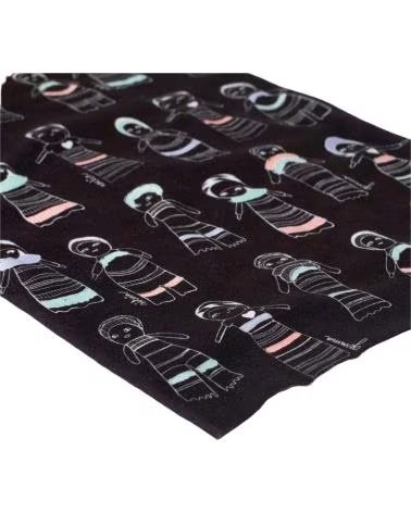 BUFF BRAGA DE CUELLO BUFF PARA NIÑOS UNISEX, ESTAMPADO DE AJEDREZ NEGRO