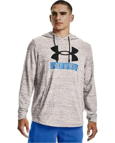 UNDER ARMOUR FELPA CON CAPPUCCIO E LOGO UNDER ARMOUR DA UOMO GRIS