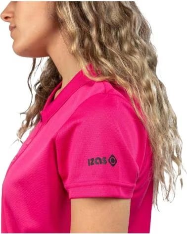 IZAS POLO TÉCNICO DE MANGA CURTA RESPIRÁVEL ROSA