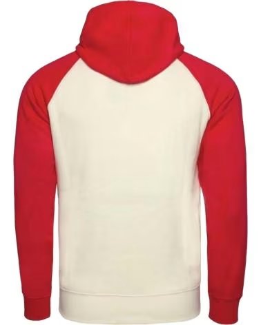 CHAMPION SWEATSHIRT COM CAPUZ CHAMPION RAGLAN LOGO ROJO