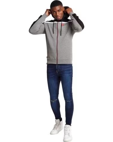 11 DEGREES SWEATSHIRT COM CAPUZ E FECHO 11 DEGREES GRIS