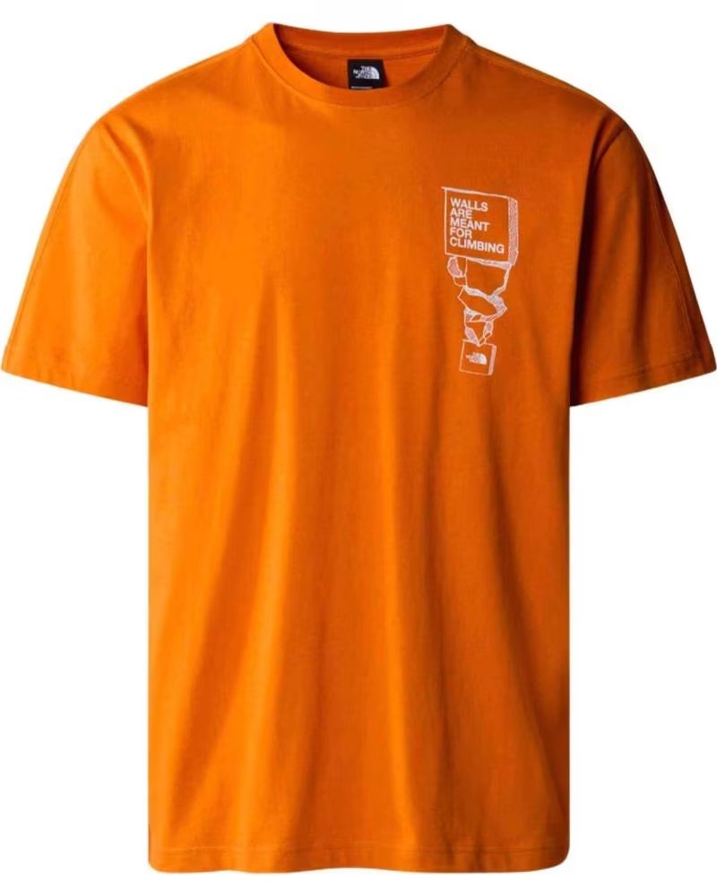THE NORTH FACE CAMISETA DE MANGA CORTA EN PARA HOMBRE NARANJA