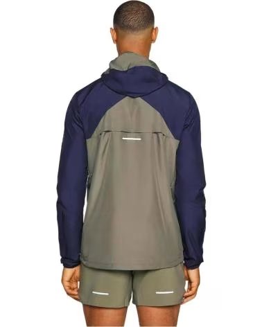 ASICS HOODED WINDBREAKER JACKET WITH ZIPPER MULTICOLOR