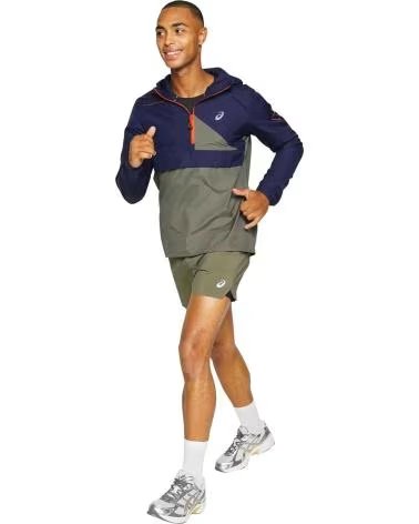 ASICS HOODED WINDBREAKER JACKET WITH ZIPPER MULTICOLOR