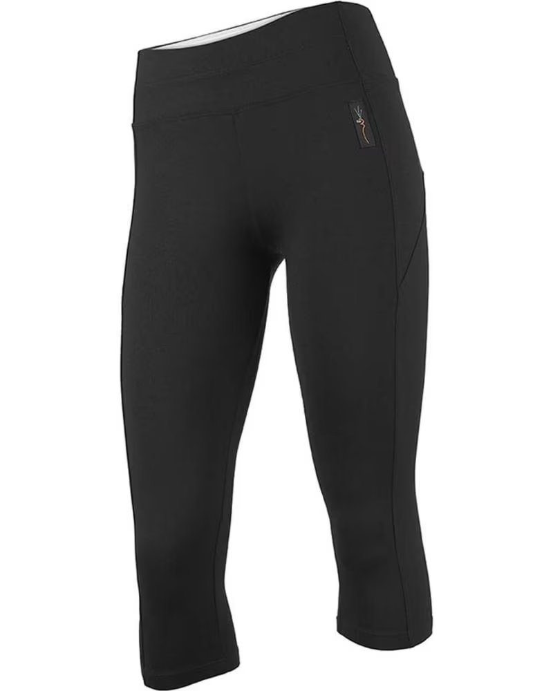 SONTRESS LEGGINGS CAPRI ESPORTIVAS PRETAS FEMININAS NEGRO