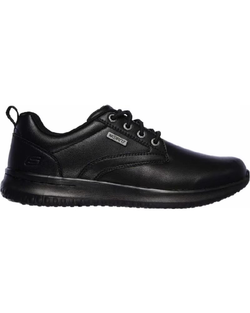 SKECHERS ZAPATOS DE CORDON EN PARA HOMBRE NEGRO