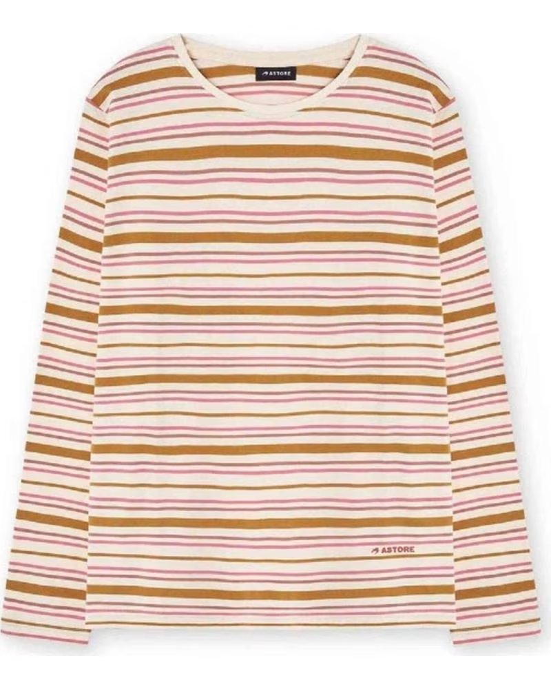 ASTORE CAMISETA DE RAYAS DE MANGA LARGA PARA MUJER ASTORE TATIANA BEIGE BEIG