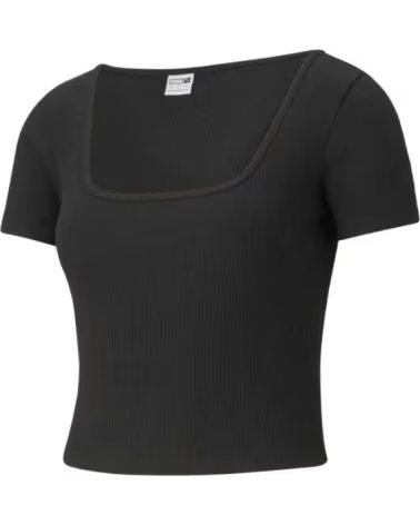 PUMA CAMISETA PUMA DE MANGA CORTA PARA MUJER NEGRO
