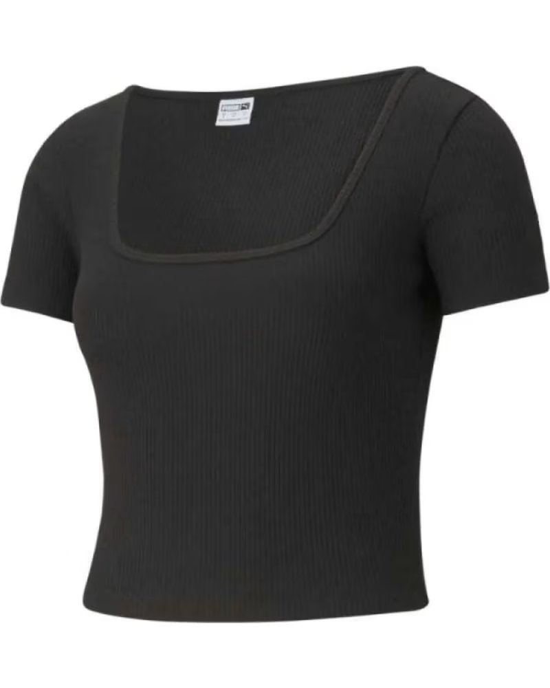 PUMA CAMISETA PUMA DE MANGA CORTA PARA MUJER NEGRO