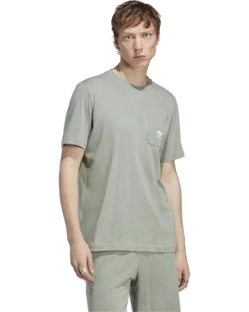 ADIDAS MEN´S ADIDAS ESSENTIALS LOGO SHORT SLEEVE T-SHIRT VERDE