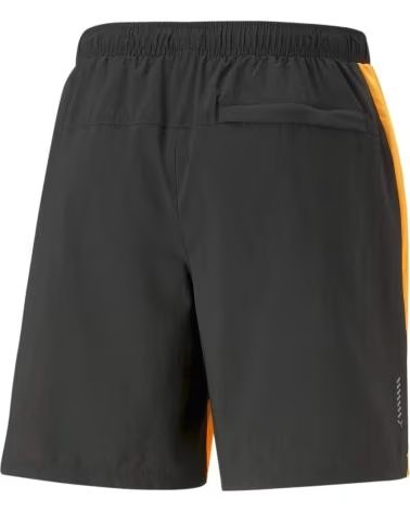 PUMA PUMA RUNNING SHORTS MEN BLACK AND ORANGE MULTICOLOR