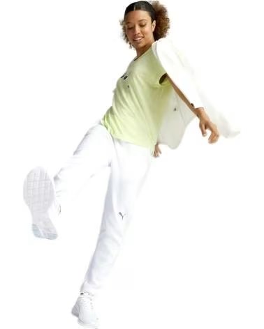 PUMA PANTALONI LUNGHI PUMA ESSENTIALS DA DONNA IN BIANCO BLANCO