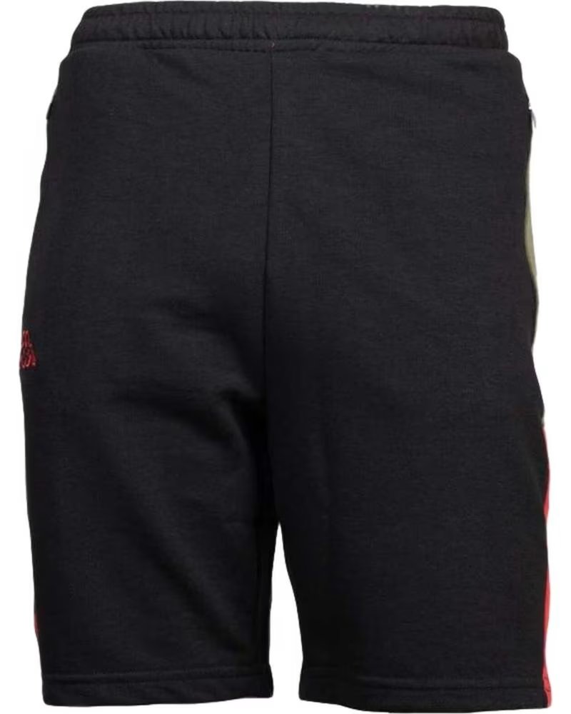 KAPPA PANTALONCINO SPORTIVO KAPPA DA UOMO NERO NEGRO
