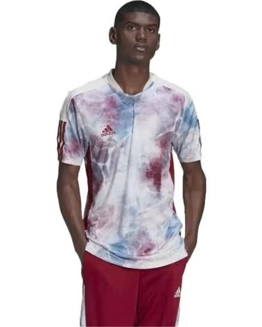 ADIDAS ADIDAS MEN´S SHORT SLEEVE T-SHIRT ABSTRACT PRINT MULTICOLOR