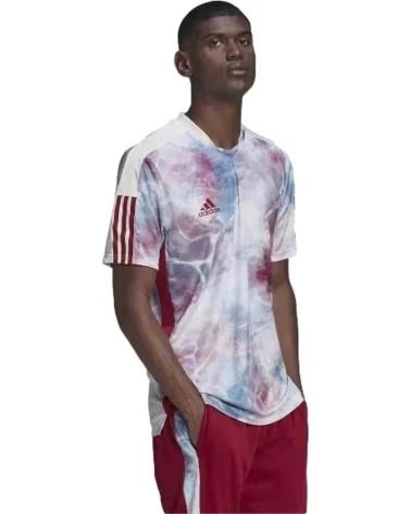 ADIDAS ADIDAS MEN´S SHORT SLEEVE T-SHIRT ABSTRACT PRINT MULTICOLOR