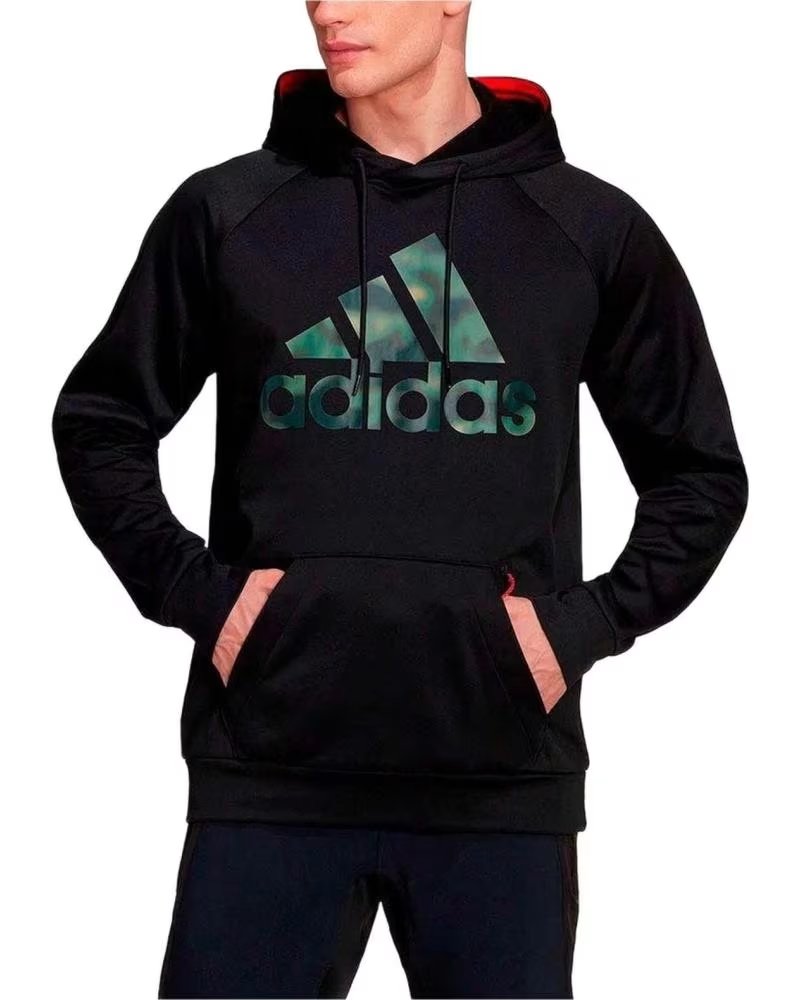 ADIDAS SUDADERA CON CAPUCHA ADIDAS M GG BOS NOV HD PARA HOMBRE, NEGRA NEGRO