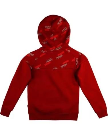 PUMA SUDADERA CON CAPUCHA ESTAMPADA ROJO