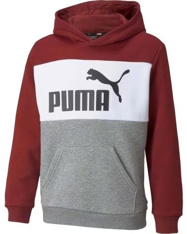PUMA SUDADERA CON CAPUCHA COLOR BLOCK LOGO MULTICOLOR