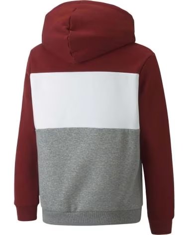 PUMA MOLETOM COM CAPUZ COLOR BLOCK LOGO MULTICOLOR