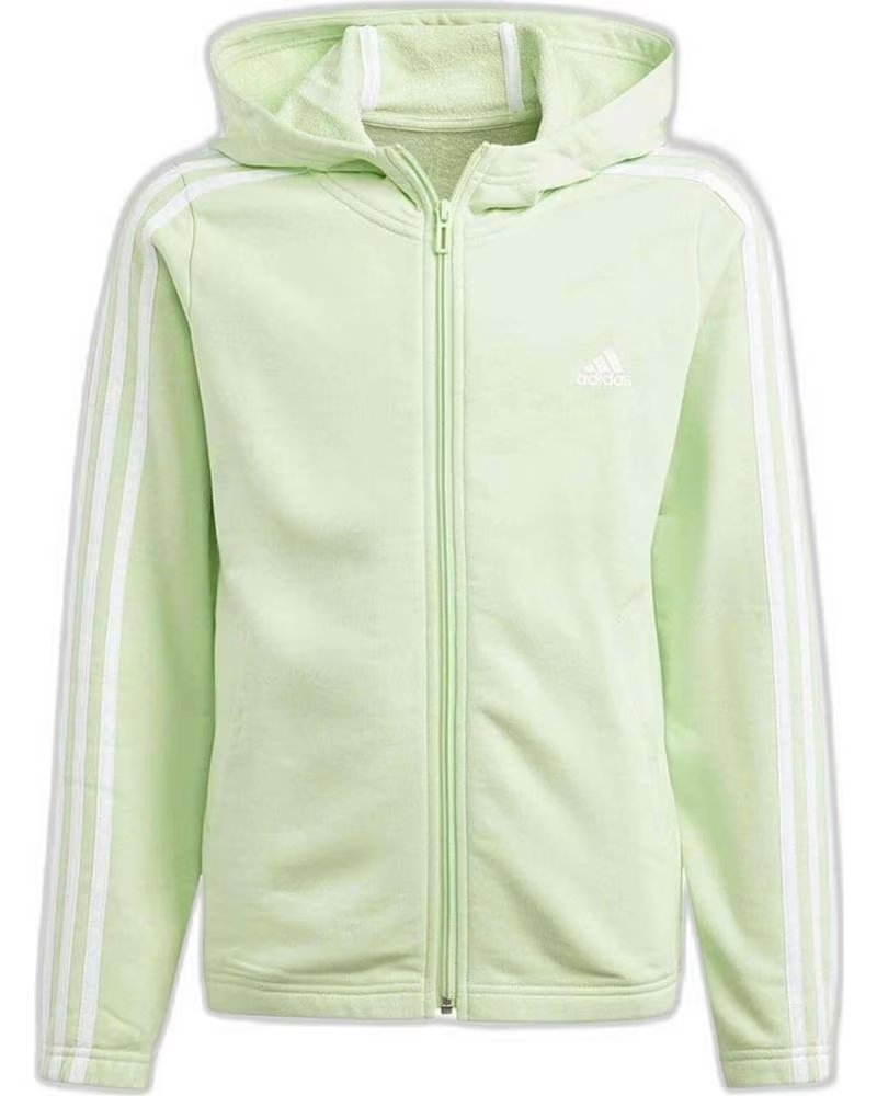 ADIDAS ADIDAS ESSENTIALS 3-STREIFEN-JACKE FÜR KINDER, UNISEX, HELLGRÜN VERDE