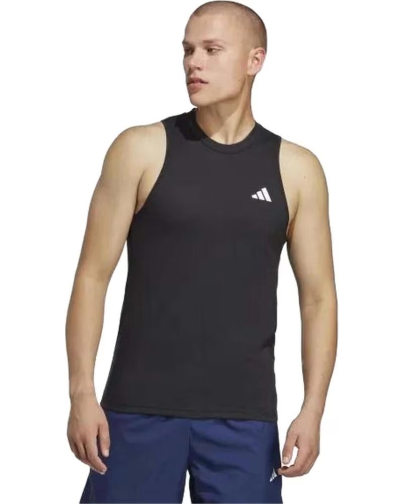 ADIDAS CAMISETA REGATA ADIDAS ESSENTIALS LOGO INFANTIL, UNISSEX, PRETA NEGRO