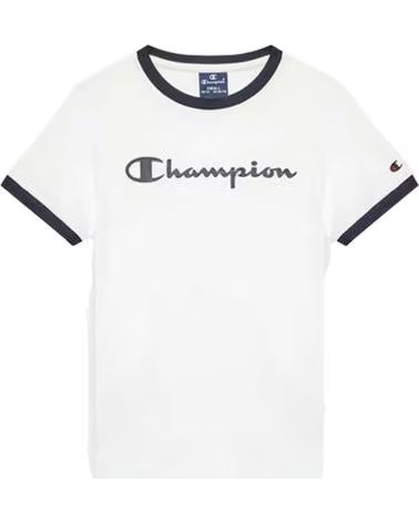 CHAMPION CHAMPION UNISEX SHORT SLEEVE T-SHIRT WHITE BLANCO