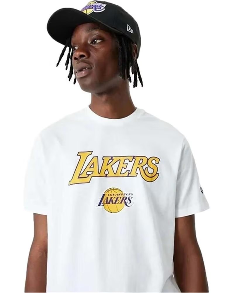 NEW ERA MAGLIETTA NEW ERA NBA LOS ANGELES LAKERS BIANCA UNISEX BLANCO