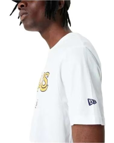 NEW ERA MAGLIETTA NEW ERA NBA LOS ANGELES LAKERS BIANCA UNISEX BLANCO
