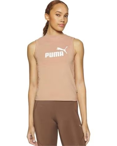 PUMA CAMISETA REGATA PUMA ESSENTIALS LOGO FEMININA MARRON