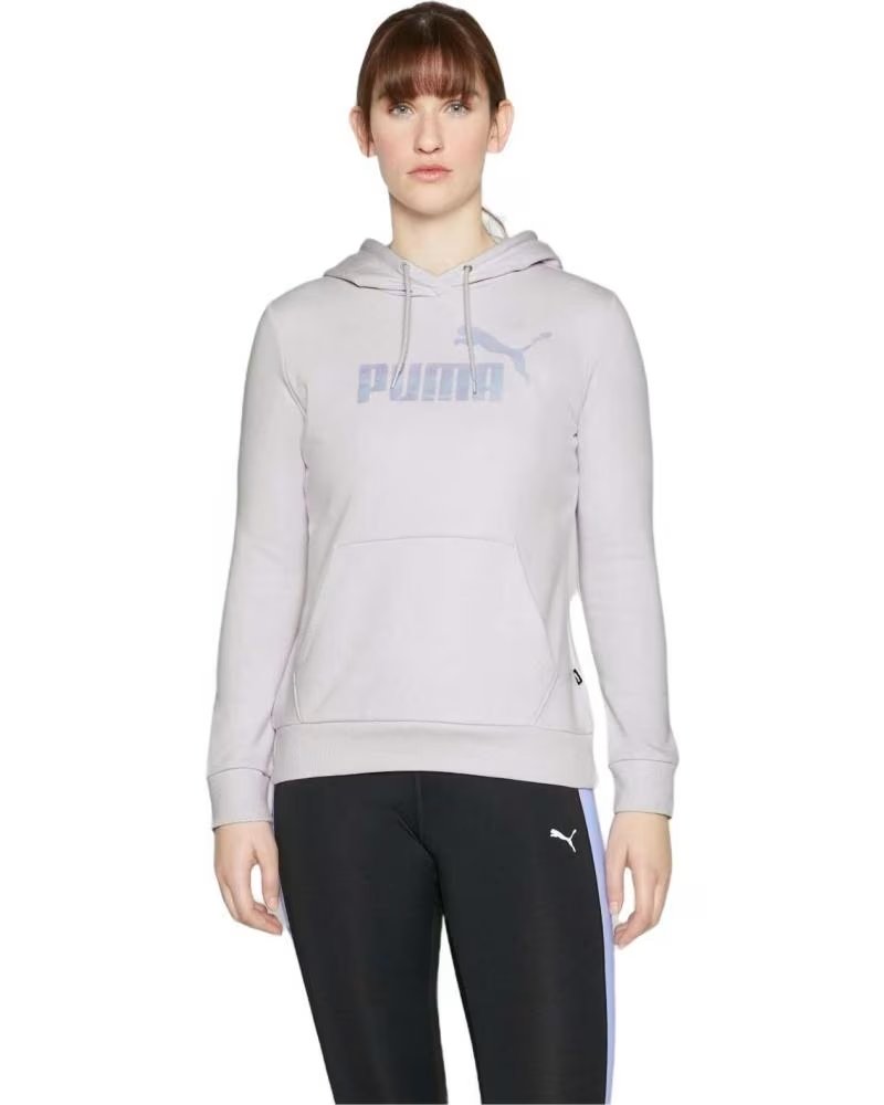 PUMA SUDADERA CON CAPUCHA EN PARA MUJER MORADO
