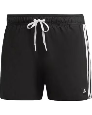 ADIDAS COSTUME DA BAGNO ADIDAS 3 STRISCE UOMO NERO NEGRO
