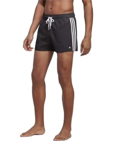 ADIDAS COSTUME DA BAGNO ADIDAS 3 STRISCE UOMO NERO NEGRO