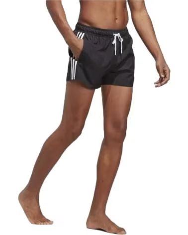 ADIDAS COSTUME DA BAGNO ADIDAS 3 STRISCE UOMO NERO NEGRO