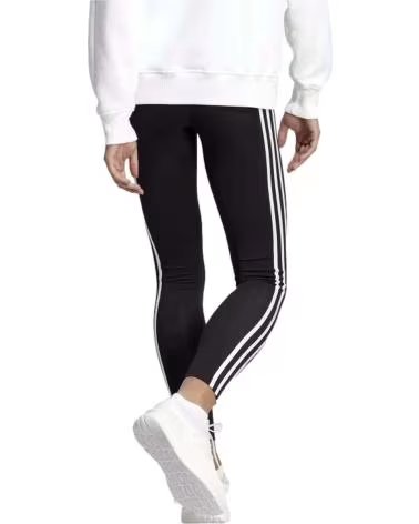 ADIDAS CALÇA LEGGING ADIDAS ESSENTIALS 3-STRIPES FEMININA PRETA NEGRO