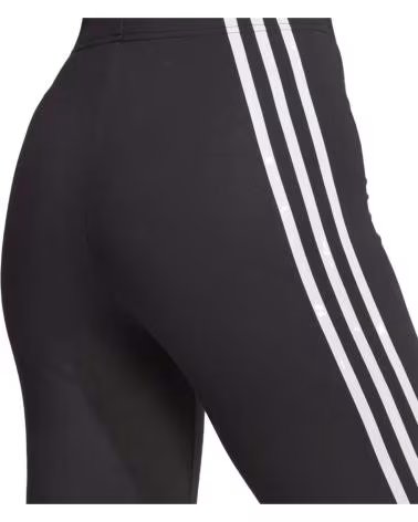 ADIDAS CALÇA LEGGING ADIDAS ESSENTIALS 3-STRIPES FEMININA PRETA NEGRO