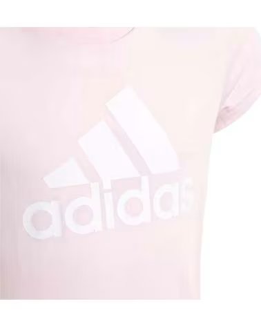 ADIDAS ADIDAS ESSENTIALS LOGO SHORT SLEEVE T-SHIRT UNISEX PINK ROSA