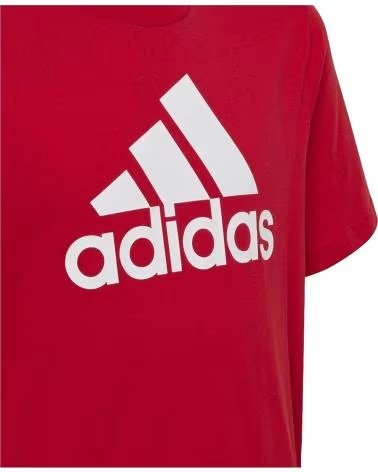 ADIDAS T-SHIRT ADIDAS ESSENTIALS LOGO UOMO ROSSA ROJO