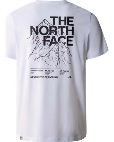 THE NORTH FACE THE NORTH FACE ´MOUNTAIN OUTLINE´ SHORT SLEEVE T-SHIRT UNISEX WHITE BLANCO