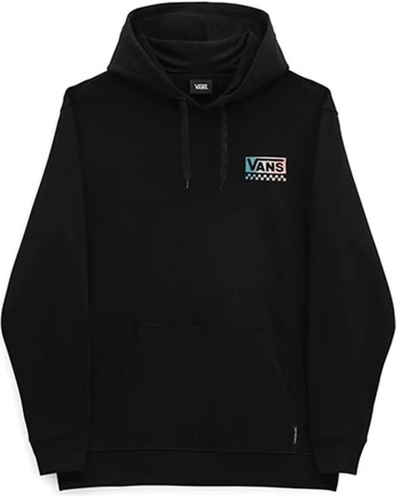 VANS OFF THE WALL VANS "OFF THE WALL" BLACK HOODIE FOR MEN NEGRO