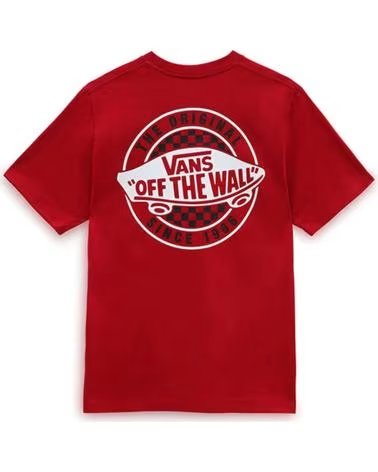 VANS OFF THE WALL VANS OFF THE WALL RED SHORT SLEEVE T-SHIRT KIDS ROJO