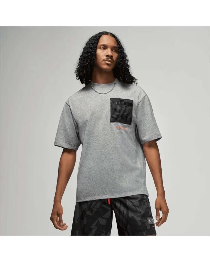 JORDAN CAMISETA JORDAN MANGA CURTA MASCULINA GRIS