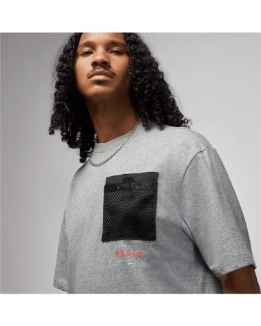 JORDAN CAMISETA JORDAN MANGA CURTA MASCULINA GRIS