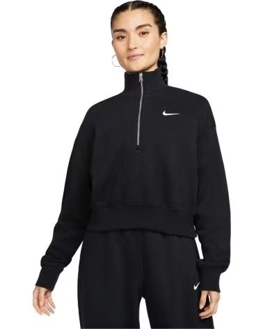 NIKE SWEATSHIRT NIKE COM MEIO FECHO NEGRO