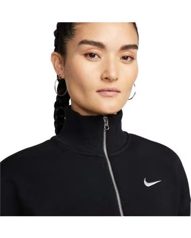 NIKE SWEATSHIRT NIKE COM MEIO FECHO NEGRO