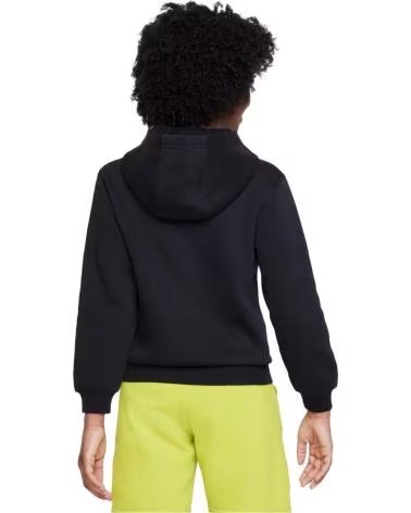 NIKE SUDADERA CON CAPUCHA EN PARA NINAS NEGRO